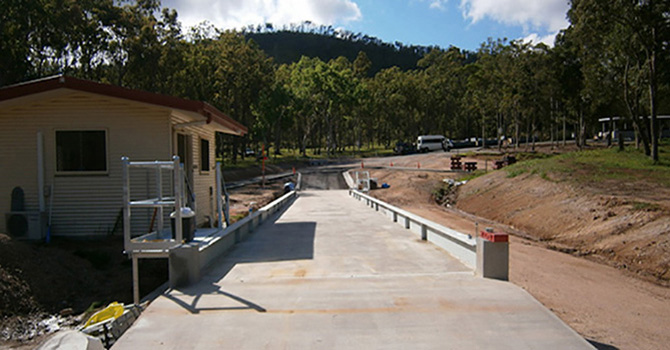 Above ground weighbridge install at a Waste Transfer Station