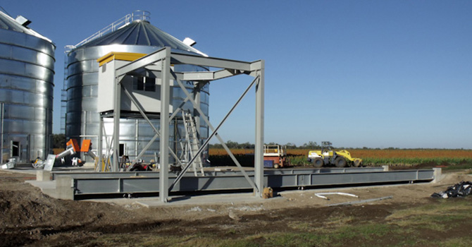 Farmer gets new Above Ground Weighbridge